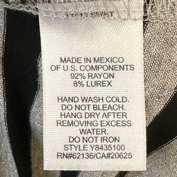 GUESS JEANS Y2K Striped Whimsigoth Skater Longlined Long Sleeve Size M - Picture 6 of 6